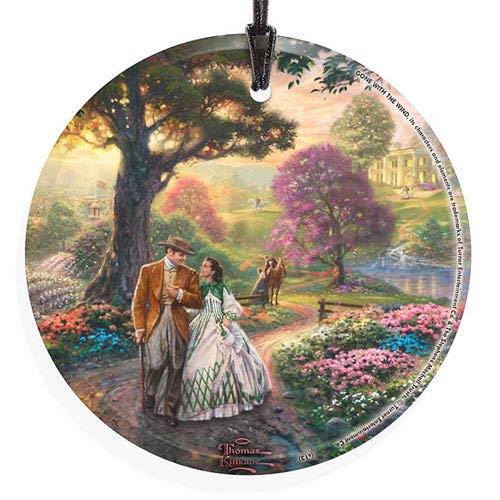 Gone with the Wind by Thomas Kinkade StarFire Prints Hanging Glass Print